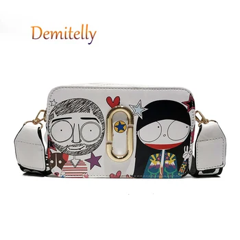 

New Personality Ladies Handbag Fashion Funny Cartoon Character Shoulder Messenger Bag Luxury Design Women's Cute Tote Bag Wallet
