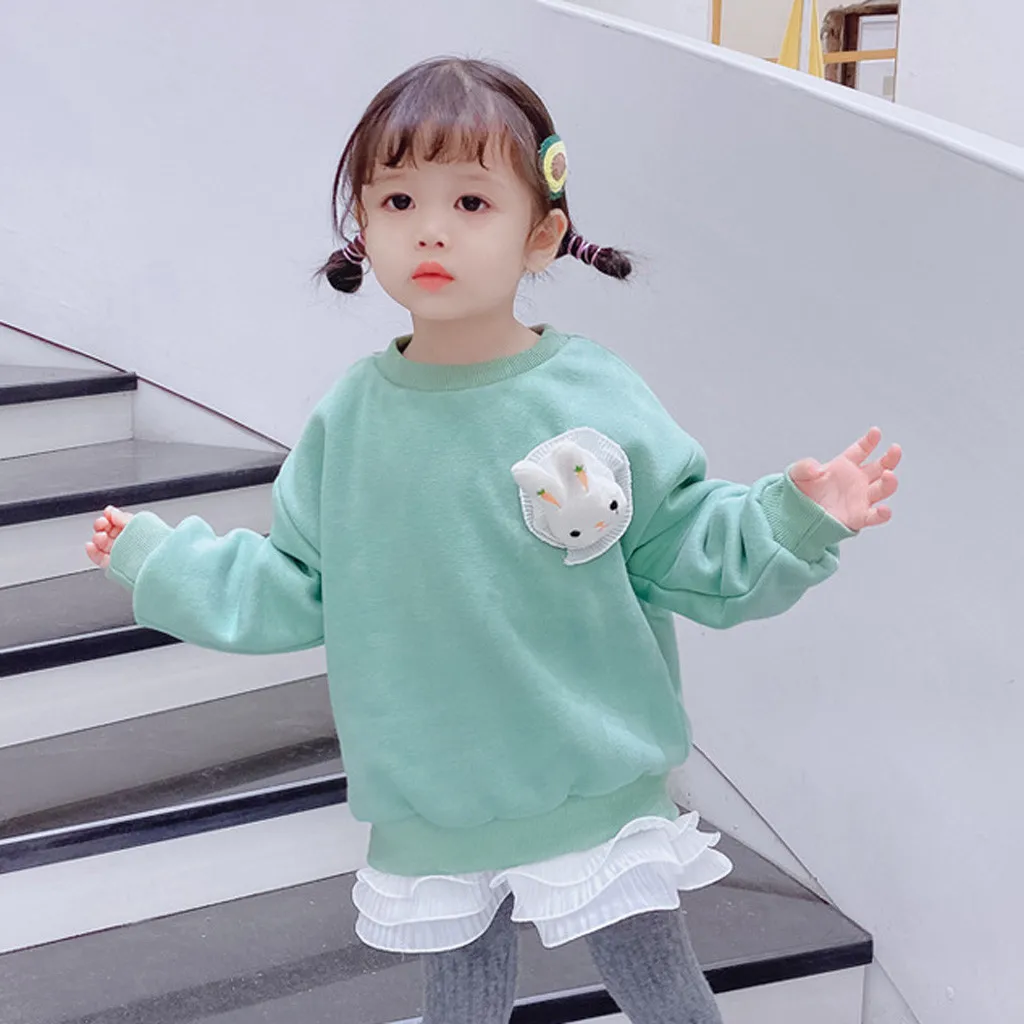Одежда для маленьких девочек roupas sudadera nina/Детские толстовки с капюшоном для девочек детская зимняя одежда с длинными рукавами и рисунком для малышей Z4