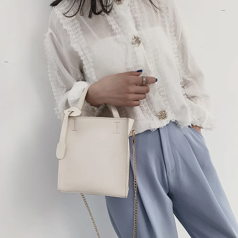 

2019 New Style PU Handbags Korean-style Chain Shoulder Bag Women's Fashion Hot Selling WOMEN'S Bag a Generation