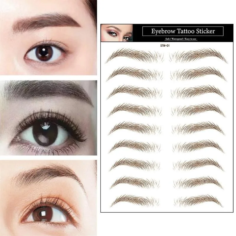 Eyebrows Sticker 6D Imitation Ecological Eyebrow Water Transfer Eye Brow Tattoo Stickers Long Lasting False Eyebrow Enhancers Eyebrows Sticker 6D Imitation Ecological Eyebrow Water Transfer Eye Brow Tattoo Stickers Long Lasting False Eyebrow Enhancers