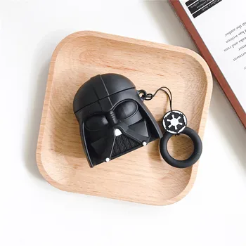 

3D Cute Star Wars Darth Vader Silicone Wireless Bluetooth Headset Case for Airpods 2 1 Doll Earphone Cover Bag Accessories Box