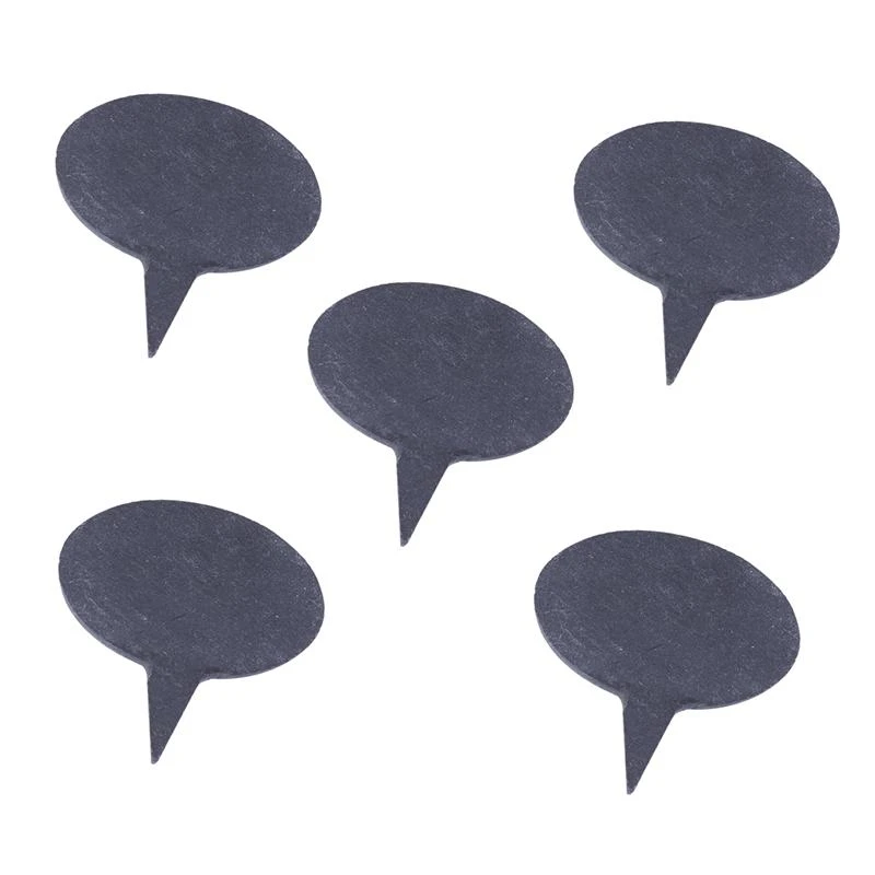 5 個スレート植物ラベルナチュラルスタイルオーバルケーキチーズトッパー温室サインガーデンマーカーためプランターケーキメーカー 黒 Plant Markers Aliexpress