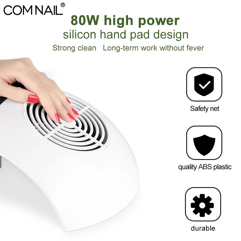 Kaufen COMNAIL Nagel Staub Kollektor 80W Maniküre Saug Nagel Staub Collector Saug Maschine Staubsauger für Nail art