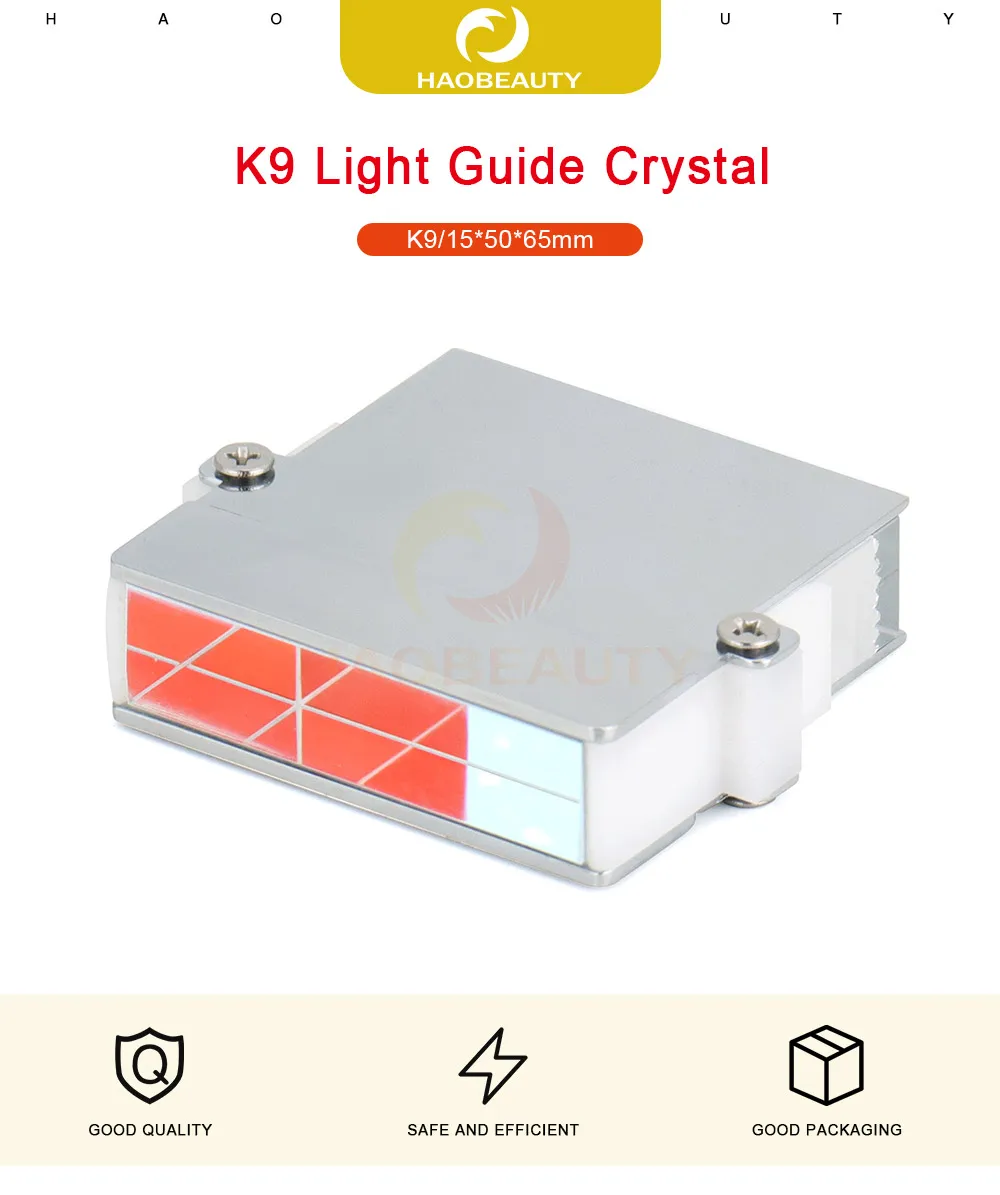 K9 luz guia de cristal 15x50x65mm vidro