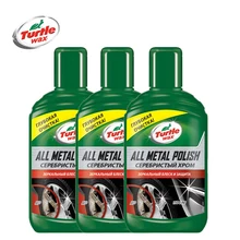 3 шт. «Серебристый хром» ALL METAL POLISH 300 мл Turtle Wax FG7716 52892