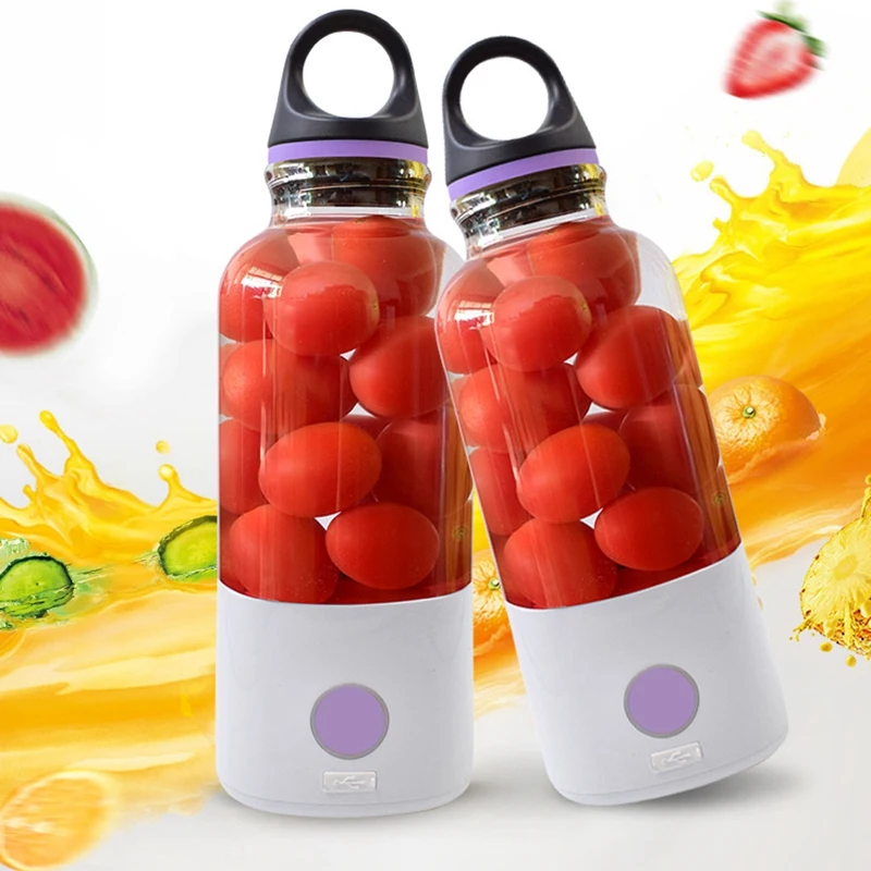 

Mini Portable Juicer Bottle 600Ml Electric Fruit Juice Blender Handheld USB Rechargeable Lemon Vegetable Smoothie Squeezer