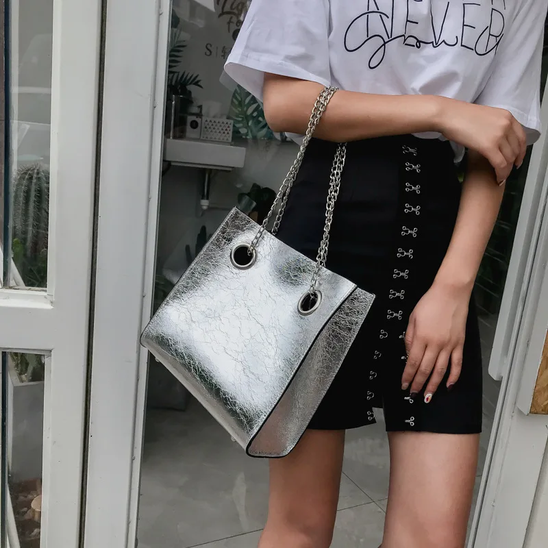 Большая Сумка-тоут, женская сумка, сумка-мессенджер из искусственной кожи с заклепками, большая вместительность, женские сумки для мобильного телефона