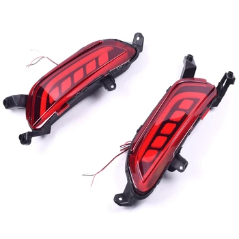 

LED Rear Bumper Light Reflector Fog Lamp Brake Light Turning Signal Light for Mazda CX-3 CX3 2015-2019(Two Function)