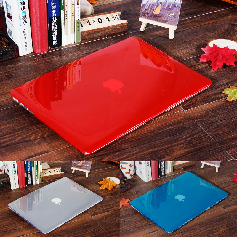 SYSTIMO Crystal case For Apple Macbook Air Pro Retina 11 13 15 with Touch Bar laptop bag for Macbook Air 13 Case