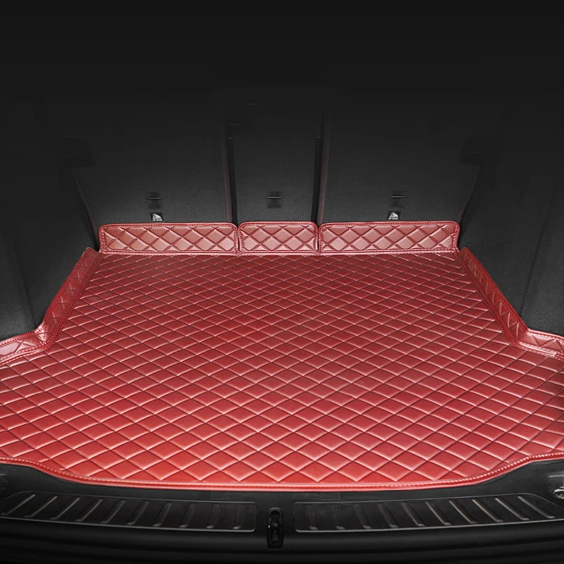 Custom Leather Car Trunk Mats For Kia Sorento Telluride K5 K9 Spectra/Cerato Stinger Seltos Optima Soul 2Row Auto Carpets Covers |