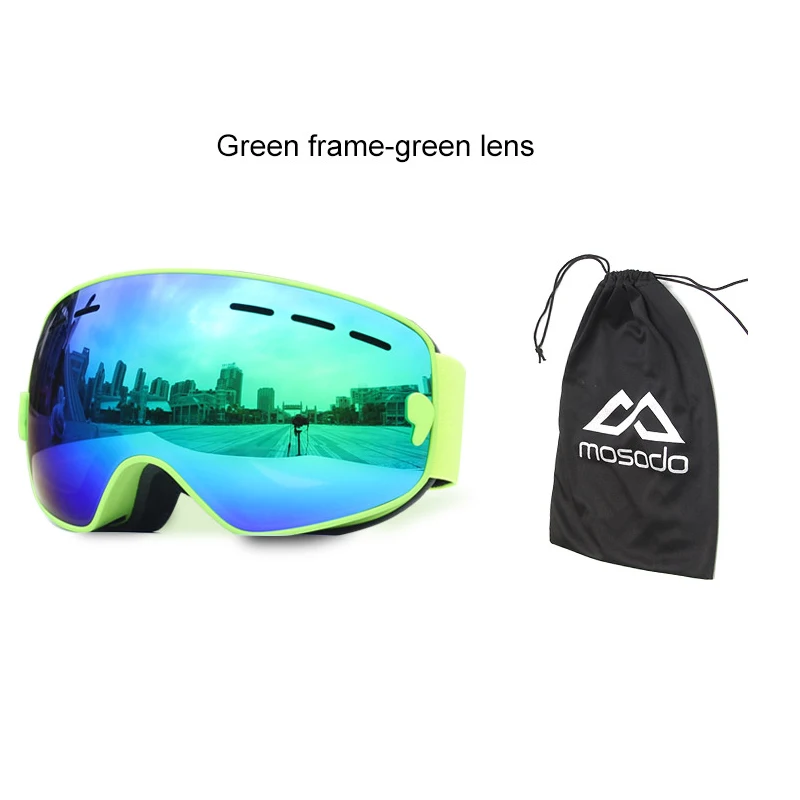 Mosodo Kid Ski Goggles Anti-fog Snow Glasses UV400 Protection OTB Snowboard Polarized Eyewear for Child Children Boys Girls 5