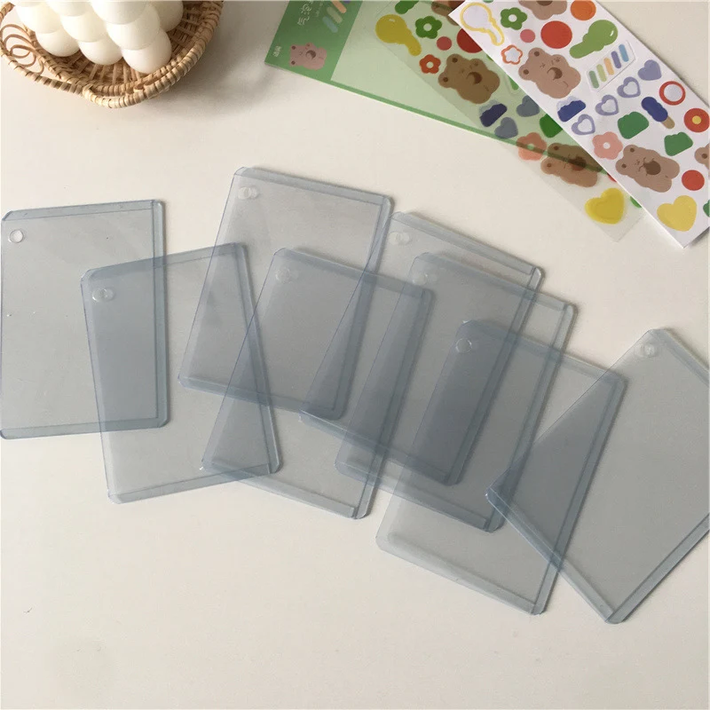 10 pcs Hard Rubber Sleeve Capacity Cards Holder Binders Albums for 64*91mm Cover Book Sleeve Holder Photo Albums