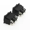 1PCS KCD4 Black Rocker Switch Power Switch ON-OFF-ON 3 Position 6 Pins The arrow is reset 16A 250VAC/ 20A 125VAC ► Photo 3/6
