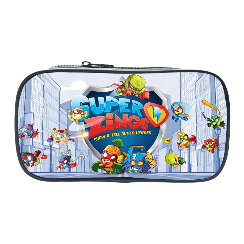 

Hot Sale Super Zings Pencil Bag for Kids Practical Durable Compact Zipper School Pencil Case Toddler Pen Bags