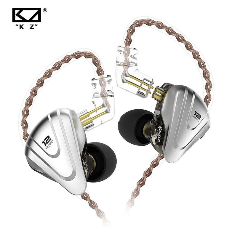 KZ ZSX Терминатор металлическая гарнитура 5BA + 1DD гибридные 12 драйверов HIFI бас
