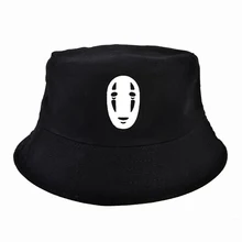 Унесенная призраками Панама мужская шляпа-Панама женская без лица с мультяшным принтом летняя Панама шляпа Боб шляпа хип-хоп горро Рыбацкая шляпа