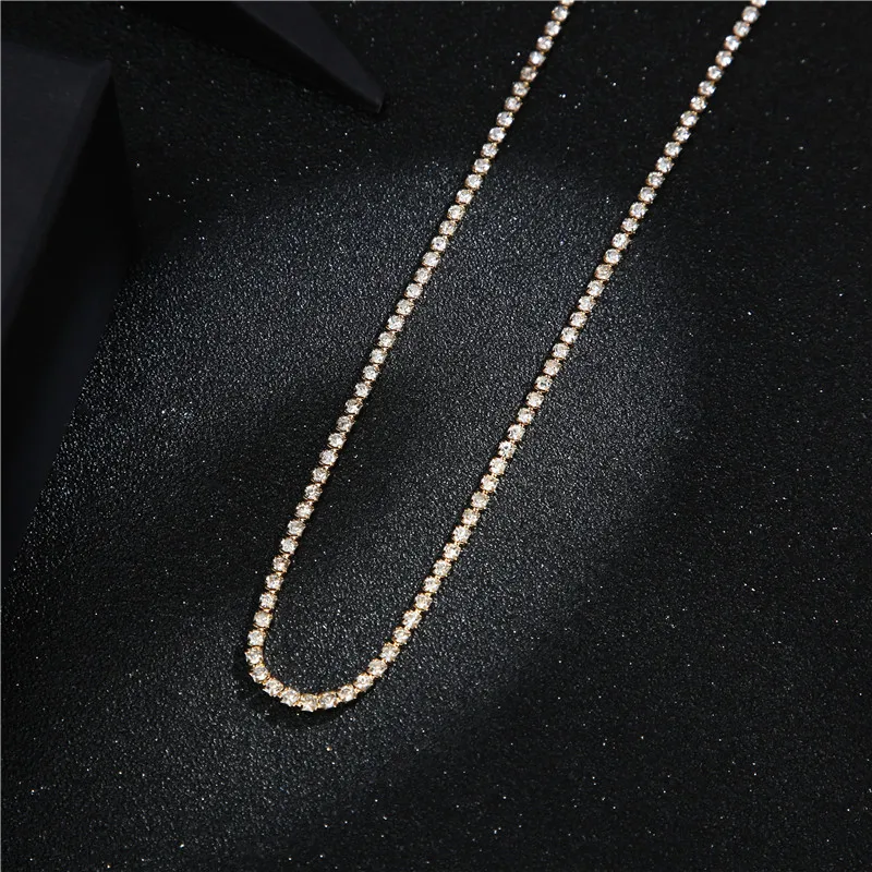 gold color Yanqueens украшенный стразами цепи ожерелье Серебро Золото Цвет девушка ожерелье с удлиненной цепью ювелирные изделия для женщин много польз - Окраска металла: gold color