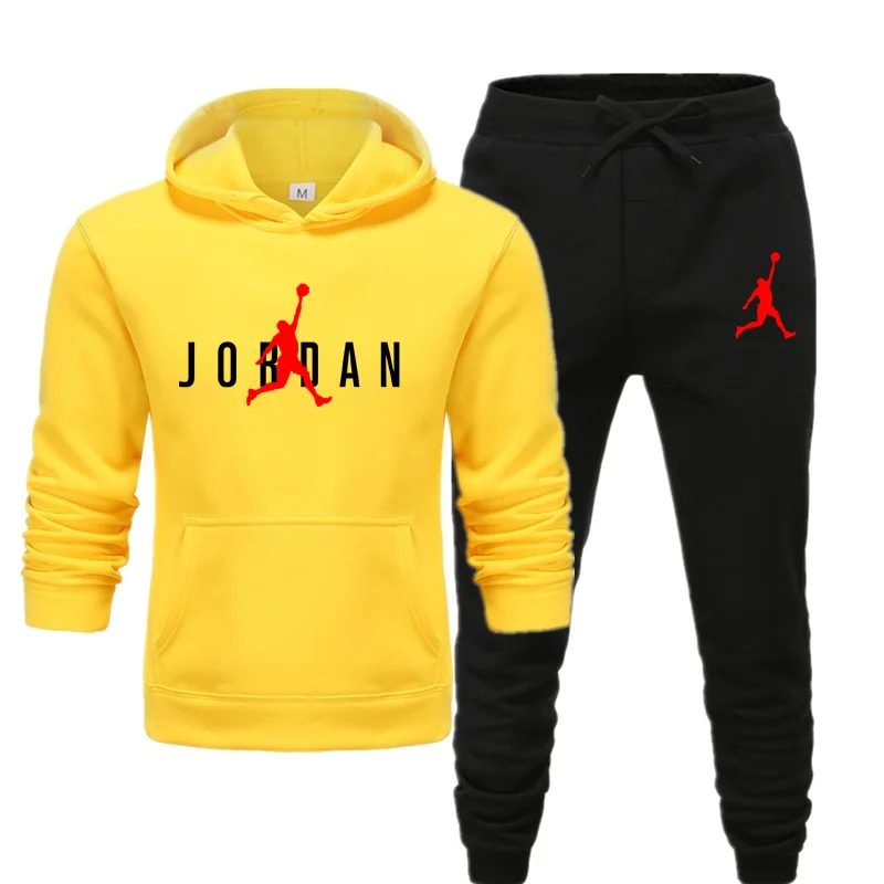 yellow jordan sweatsuit