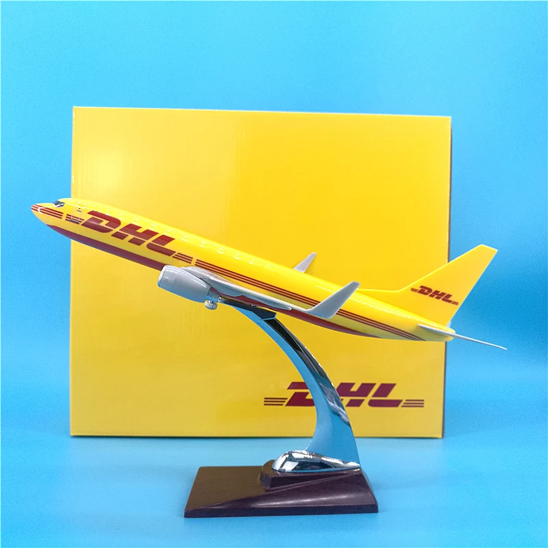 30 см 1:250 Масштаб Самолеты Boeing B737 модель DHL Экспресс Авиакомпания Смола литья под давлением самолет коллекционный дисплей