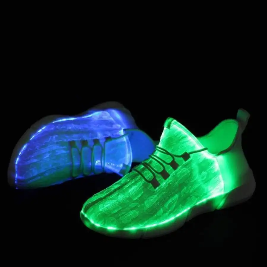 Fiber Optic LED Shoes, Light Up Shoes for Women Men Flashing Luminous