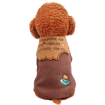 

Pet Autumn And Winter Warm Costume Clothing Thickening 2-legged Coat Woolen Jacket For Dogs