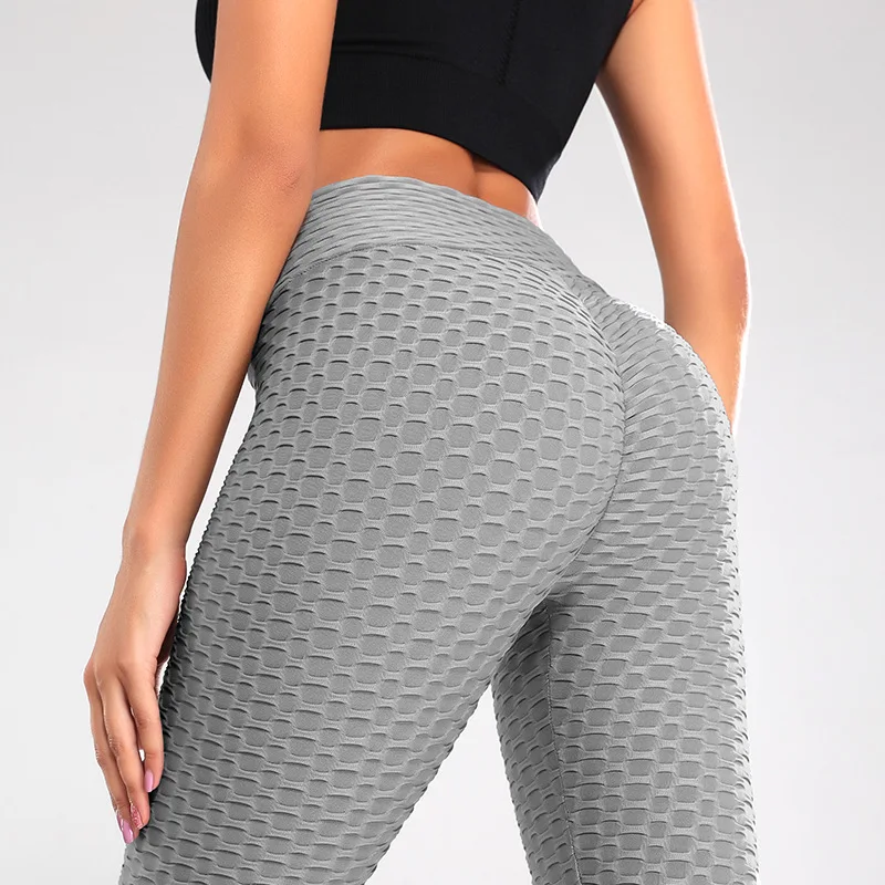 

Sport Leggings Women High Waist Push Up Yoga Pants Jacquard Fitness Legging Running Trousers Women Tight Sport Pant Quick-Drying