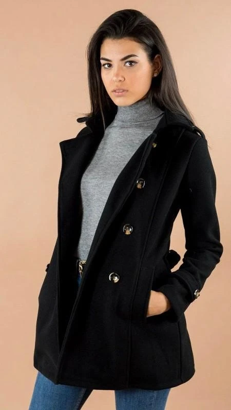 GREYMODA ABRIGO PAÑO CORTO