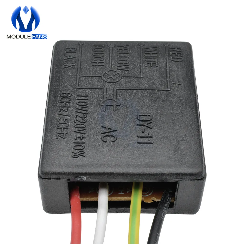 220V 1A электрооборудование, Настольный светильник, запчасти, вкл. Выкл., 1 способ, Сенсорная лампа, модуль управления, лампочка, лампочка, переключатель