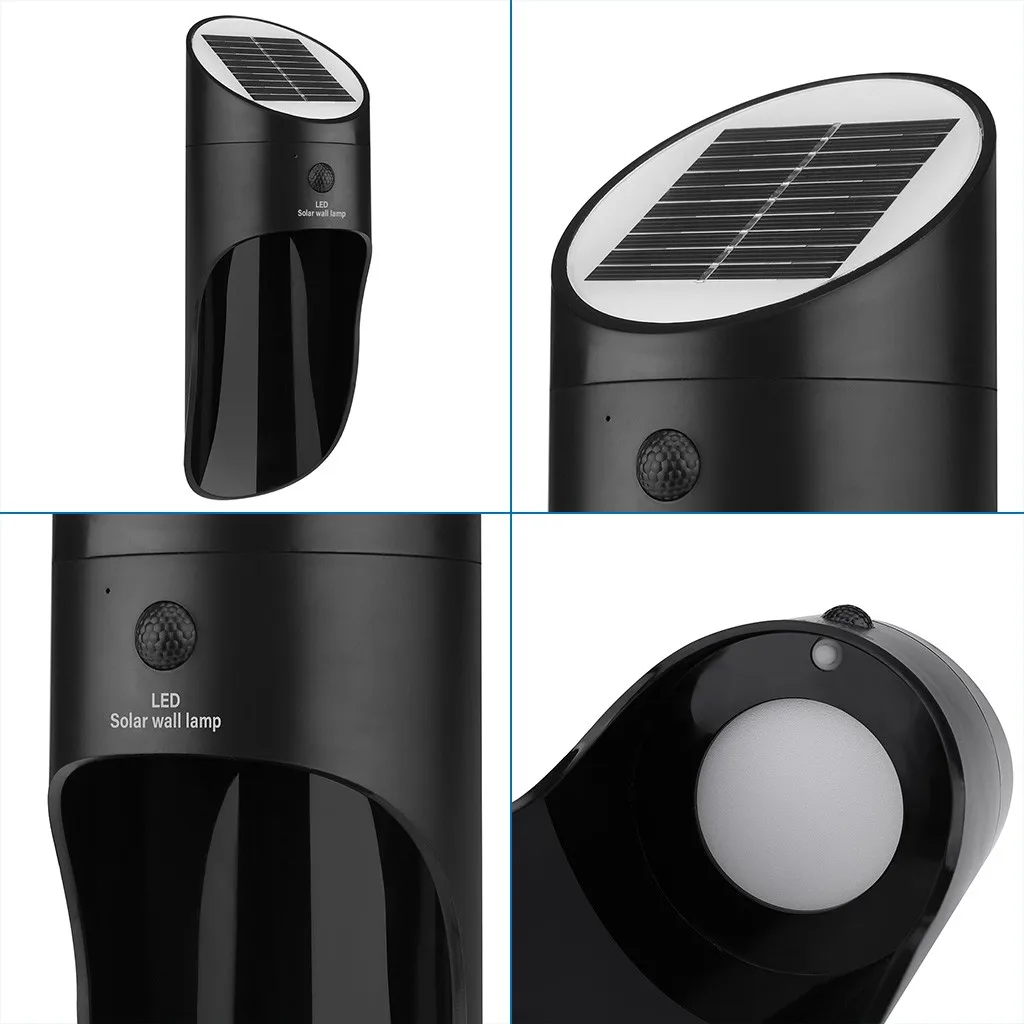 New 15LED Outdoor Courtyard Waterproof Human Body Induction Solar Wall Light Safety