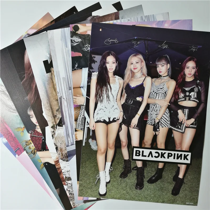 

8*(42x29cm)Kill This Love BLACKPINK kpop star around Posters Wall Stickers Gift JISOO ROSE JENNIE LISA