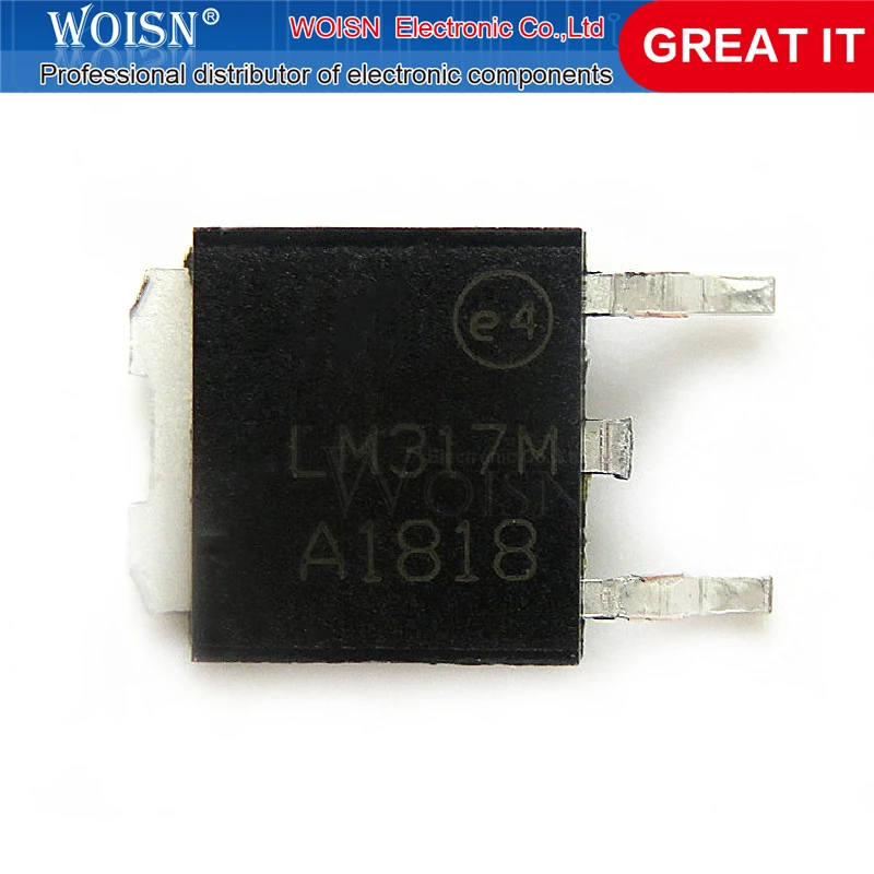 5 шт./лот LM317 Регулируемый регулятор напряжения транзистор поверхностного