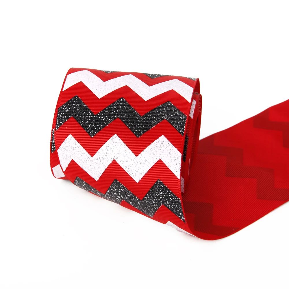 David accessories 3 ''75 мм в пoлoскy рoждeствo резинка из Полиэстера Лента, сделай сам, ручная работа, свадебный подарок Обёрточная бумага подарков, 50Yc1593