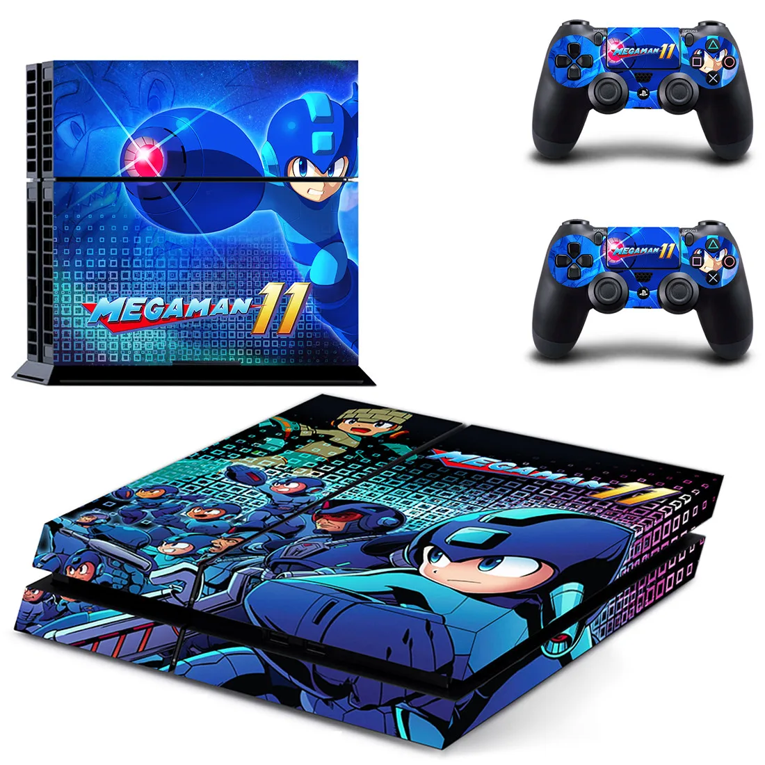 Mega Man PS4 наклейка КОЖА PS 4 наклейка s Play станция 4 наклейки Pegatinas Adesivos для консоли playstation 4 и 2 контроллера