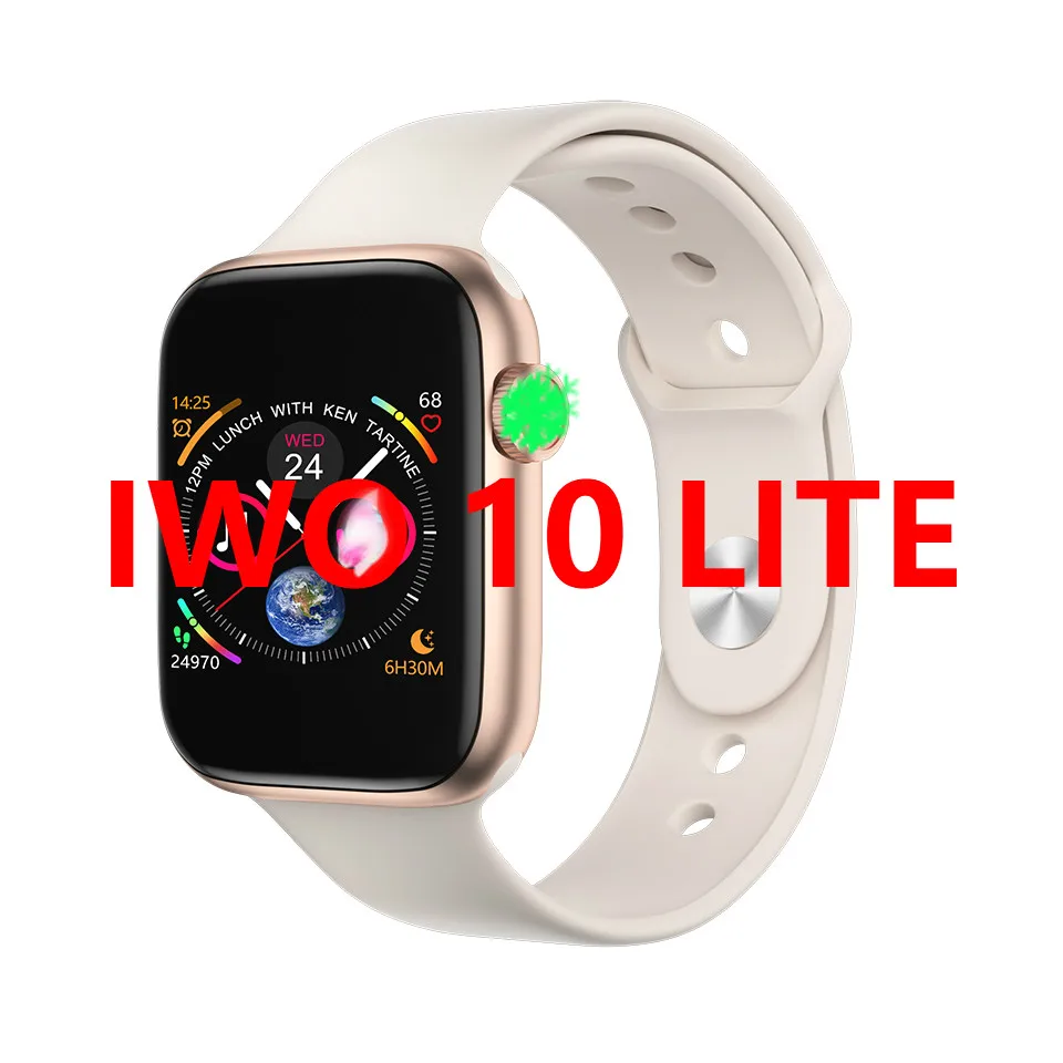 IWO 10 Lite Смарт часы серии 4 Водонепроницаемый Bluetooth Вызов спортивные SmartWatch 44 мм MTK2502 для Android IOS PK IWO 8 9 10 11