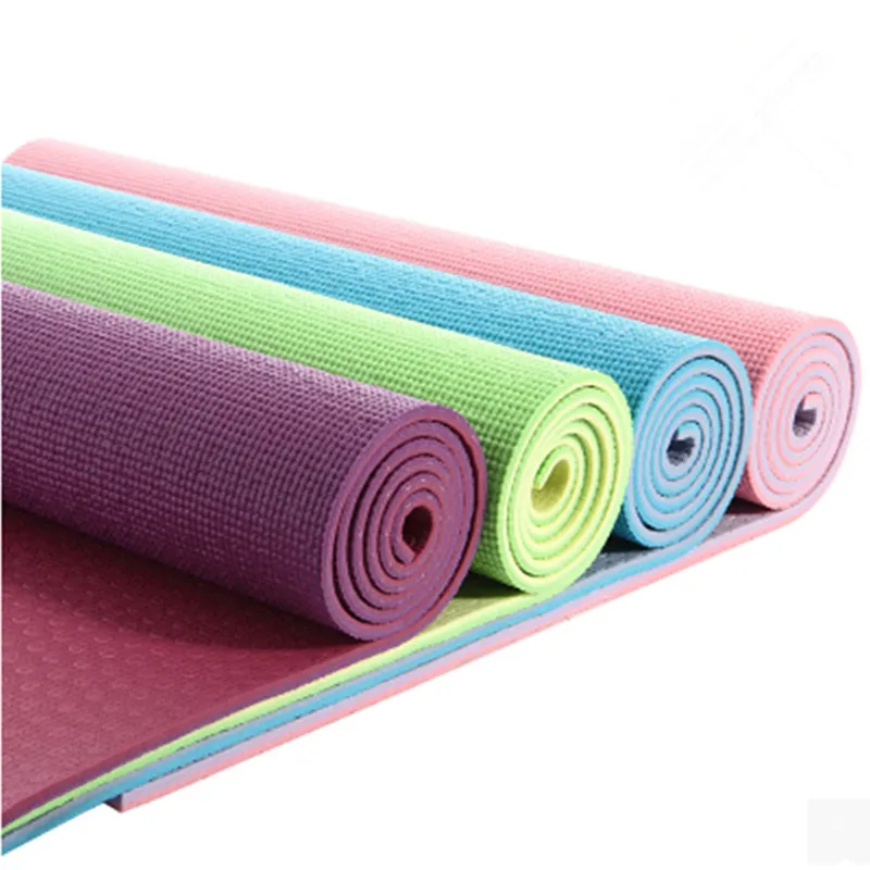 

PVC High Density Foam Anti-slip Yoga Mat 8mm Thick Printed yu jia dian Supine Popping Gymnastic Mat Customizable