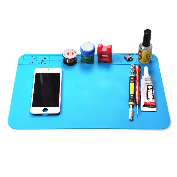 electronics soldering kit 1PC 300*200mm Insulation Pad Heat-Resistant Silicon Soldering Mat Work Pad Desk Platform Solder Rework Repair Tool Station Pad best soldering station