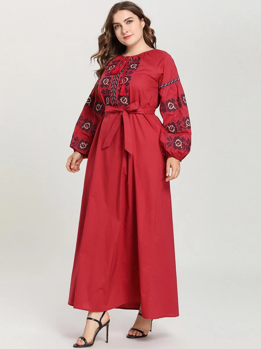 BNSQ плюс размер abaya мусульманское длинное платье для девочки без хиджаба винтажные пляжные Коктейльные Вечерние красные Скромные Новые дизайнерские высококачественные фабричные розетки