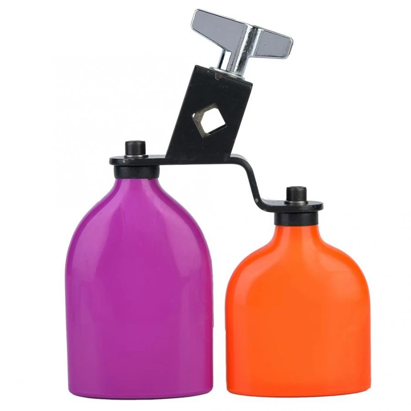 

Orange & Purple Cowbell Cow Bell Wooden Fish Cattle Bell for Cheers Sport Games Wedding Cow Bell Drums Percussion Instruments