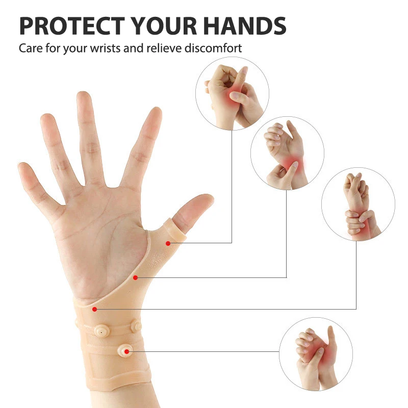 Gel Wrist Compression Thumb Support Carpal Tunnel Elastic