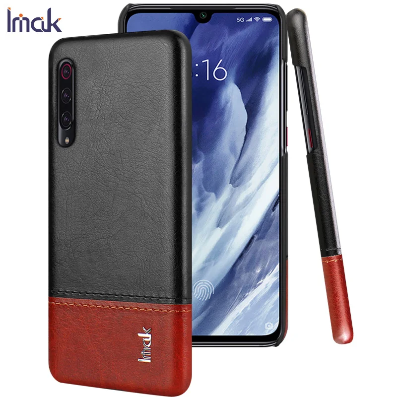 black and brown Роскошный чехол Imak Ruiyi для Xiaomi mi 9 pro 5g, чехол, тонкая задняя крышка, чехол для телефона, деловые Чехлы для mi 9 pro 5g mi 9 pro 5g - Цвет: black and brown