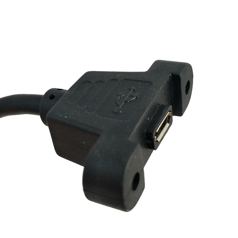 USB 2,0 Mini 5 Pin Male to USB 2,0-Female кабель для передачи данных с креплением на панель