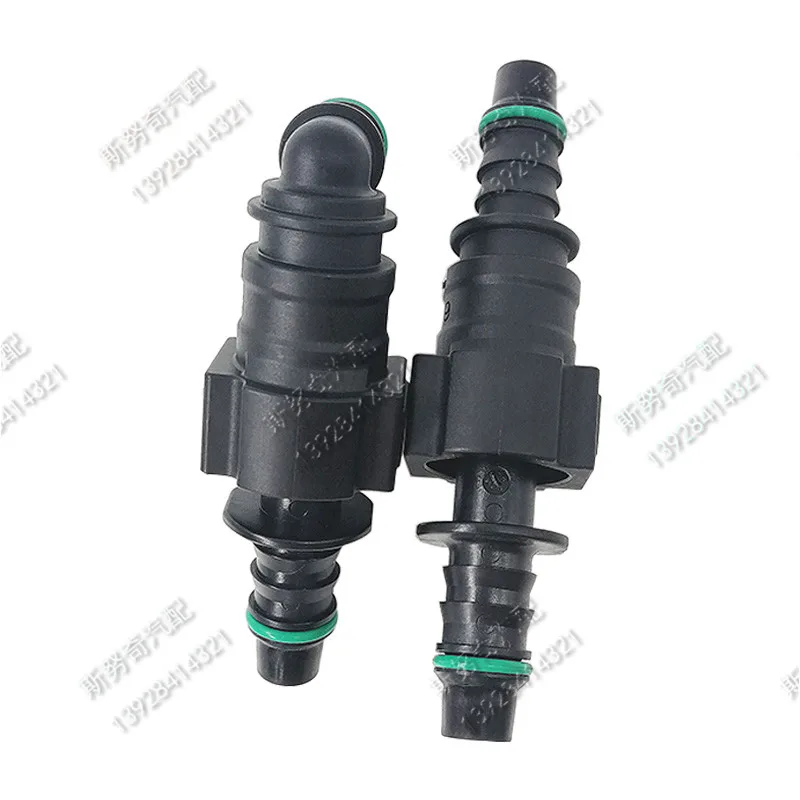 9.49mm-ID8 SAE 3/8 Fuel pipe fittings auto Fuel line quick connector plastic gasoline female male connector 10SET a lot