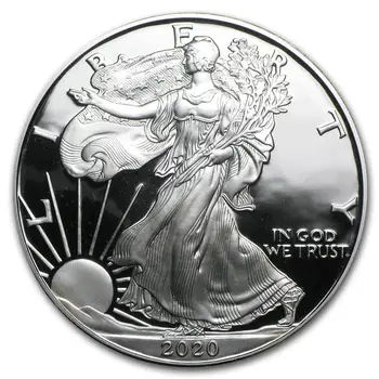 

Non Magnetic American Statue of Liberty Eagle Coin Silver plated Commemorative Coins Collectible Medal Crafts Art Souvenir