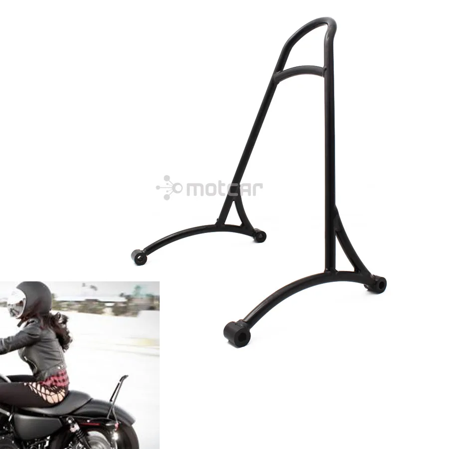 Motorcycle Burly Short Sissy Bar Backrest For Harley Sportster Xl Iron