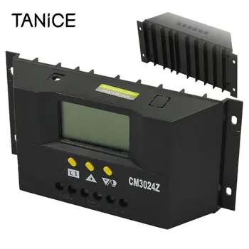 

TANiCE 12/24V Multi Solar Charge Controller 360/720W Solar Regulator with Temp Sensor Connector Charge Battery Safe Protect PWM