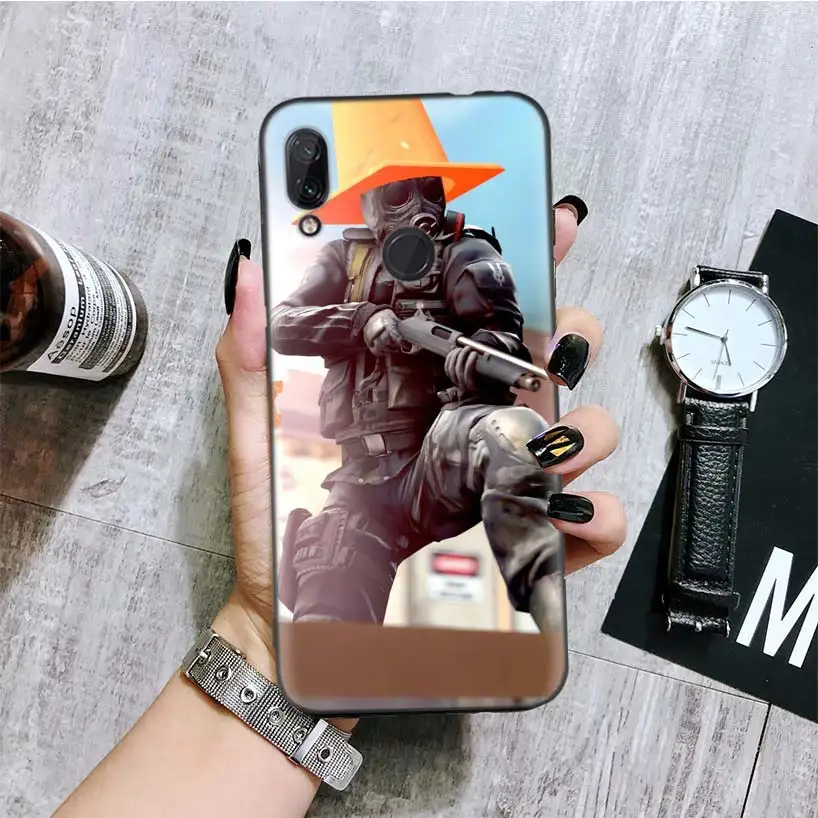 Черный чехол для телефона Counter Strike CS GO и PUBG для Xiao mi Red mi Note 8 7 7S 7A 6 S2 GO K20 Pro 6A mi 6X 5X A1 CC 9 8 Coque