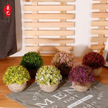 

"Infant Tears Away from My Eyes and Bend My" Factory Direct Selling Simulated Green Plants Simulation Pot Plant Plastic Flowerpo