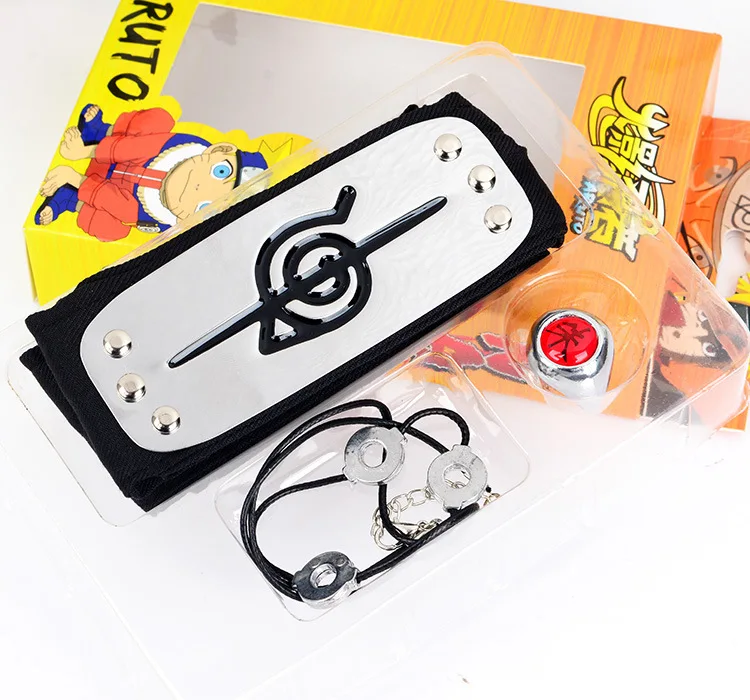 Аксессуары для косплея Аниме Наруто реквизит Итачи учихи ободок волос кунай лоб