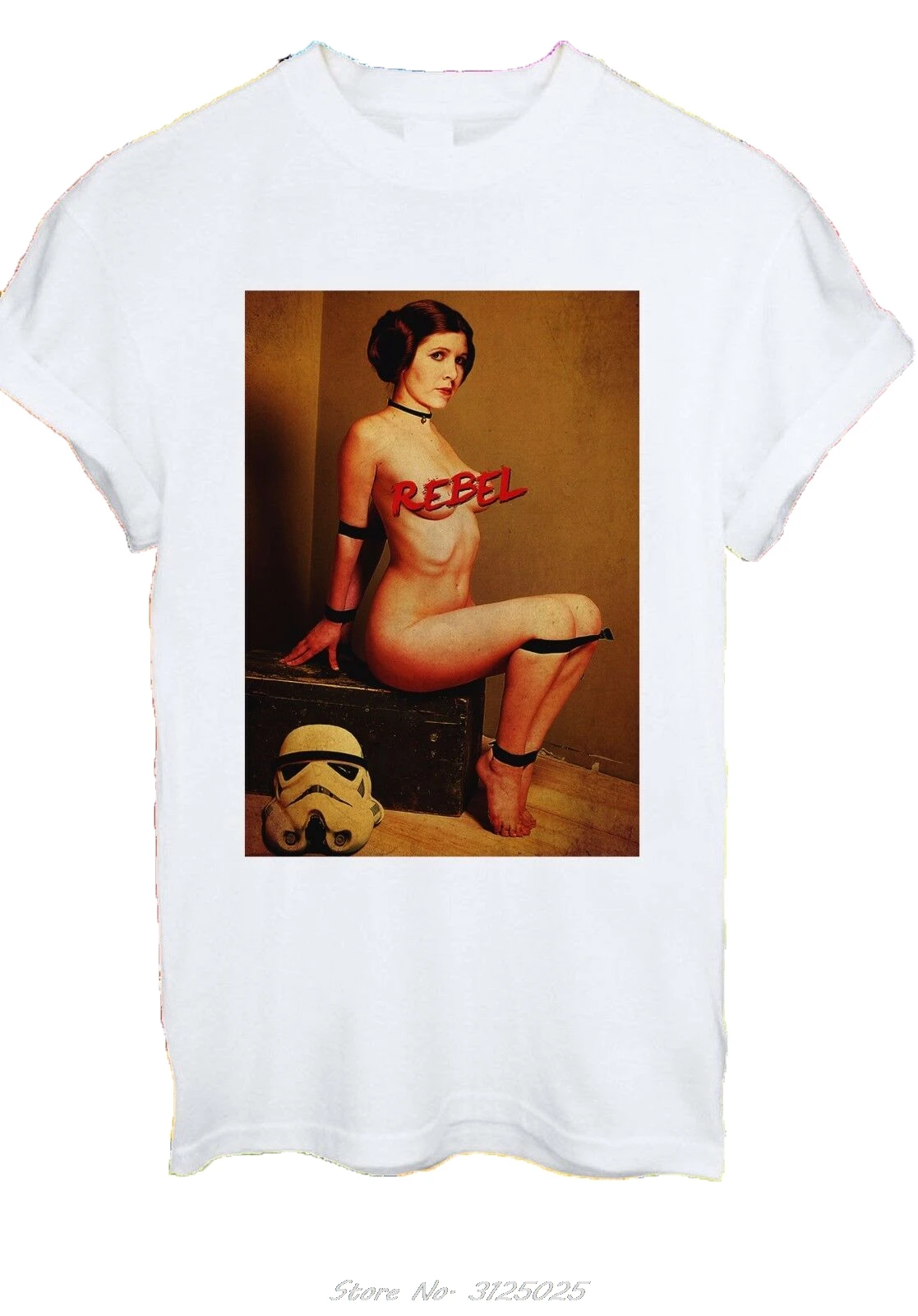 Модная сексуальная мужская футболка с принцессой, рабыней, Leia Rebel, Star Wars Force, мужские хлопковые футболки, уличная одежда