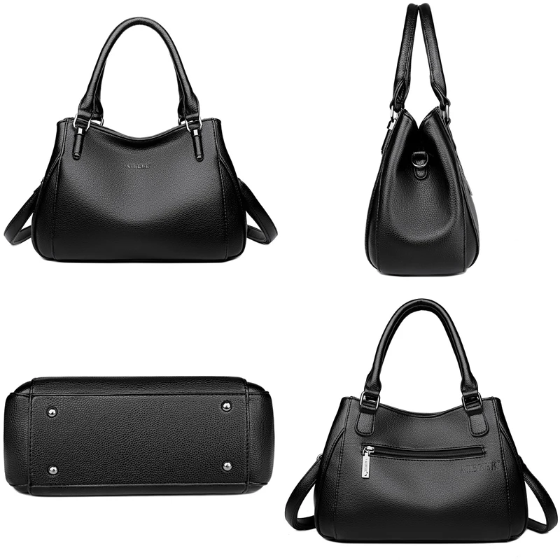 Goede Lederen Luxe Handtassen Vrouwen Tassen Designer Vrouwen Natuurlijke Lederen Handtas Schoudertas voor Vrouwen 2019 Dames Handtassen